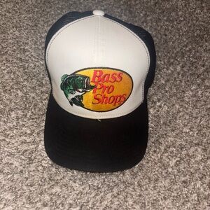 Bass Pro Shops Black and White trucker hat